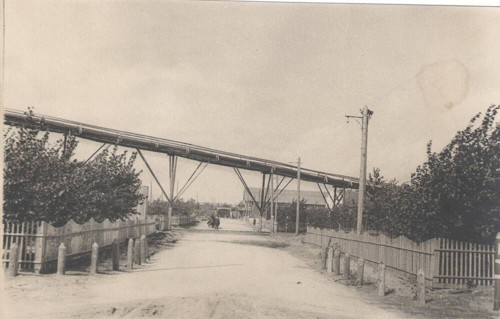 Фото. Территория древкомбината г. Волжск.1950г.