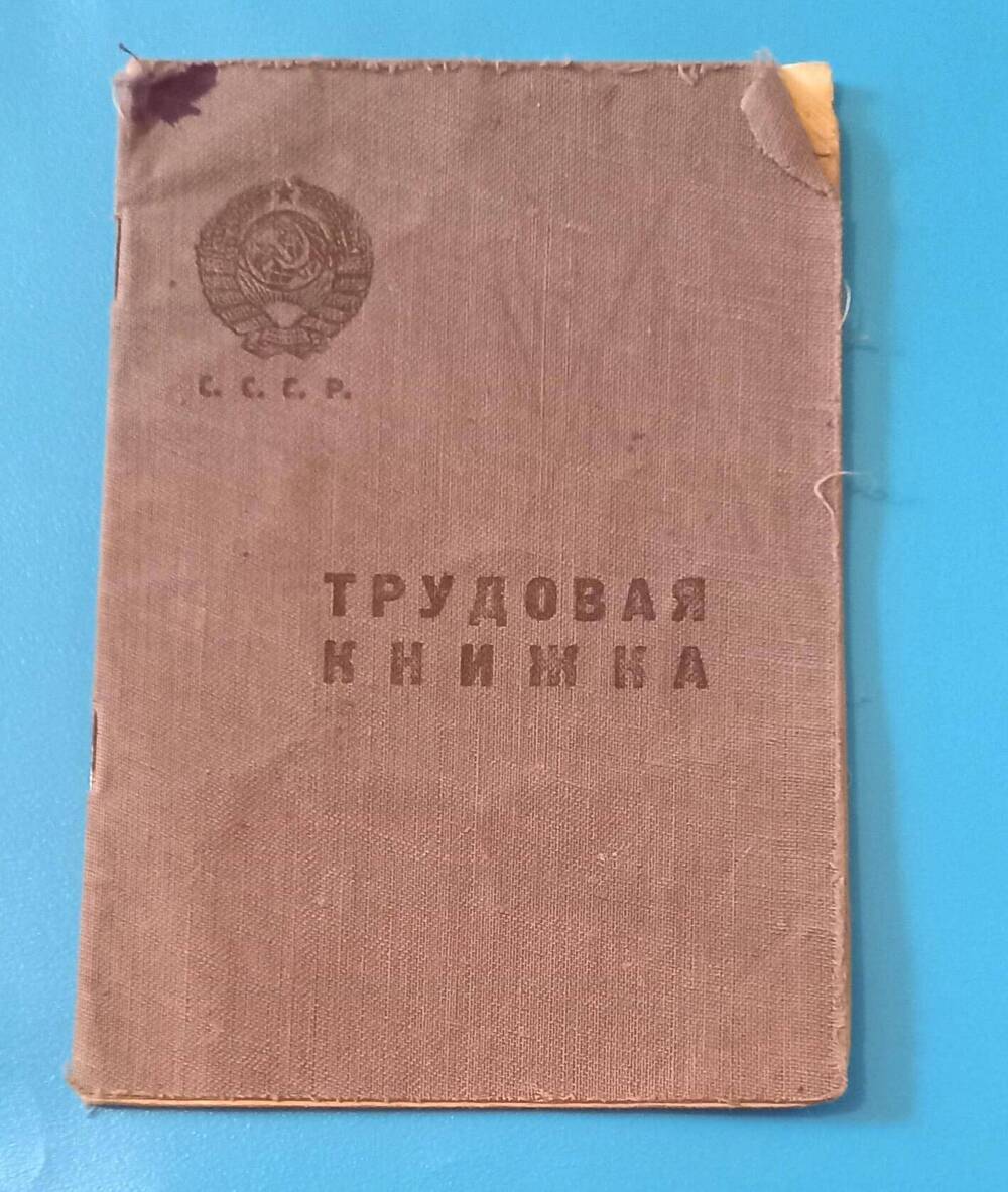 Трудовая книжка Воропаевой  Аграфины  Федоровны 1912 г.р