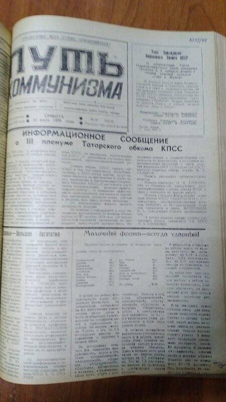 Газета. «Путь коммунизма», № 87 (3179), 21 июля 1979 год