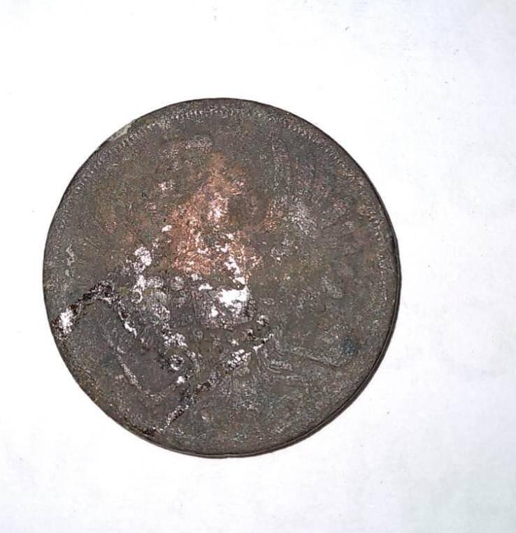 Монета.  «2 копейки», 1855 г