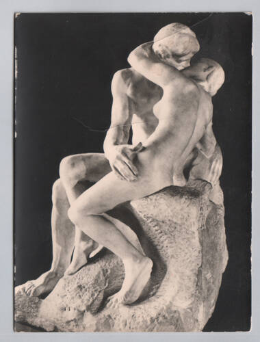 Карточка почтовая. Rodin. Der Kuss. Из собрания фотооткрыток Rodin(1840-1917), принадлежавшего Е.Я. Эфрон.