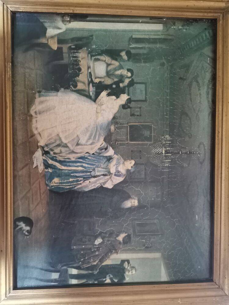 Картина (копия работы Худ. Федотова П.А.) Сватовство майора (1815--1852)