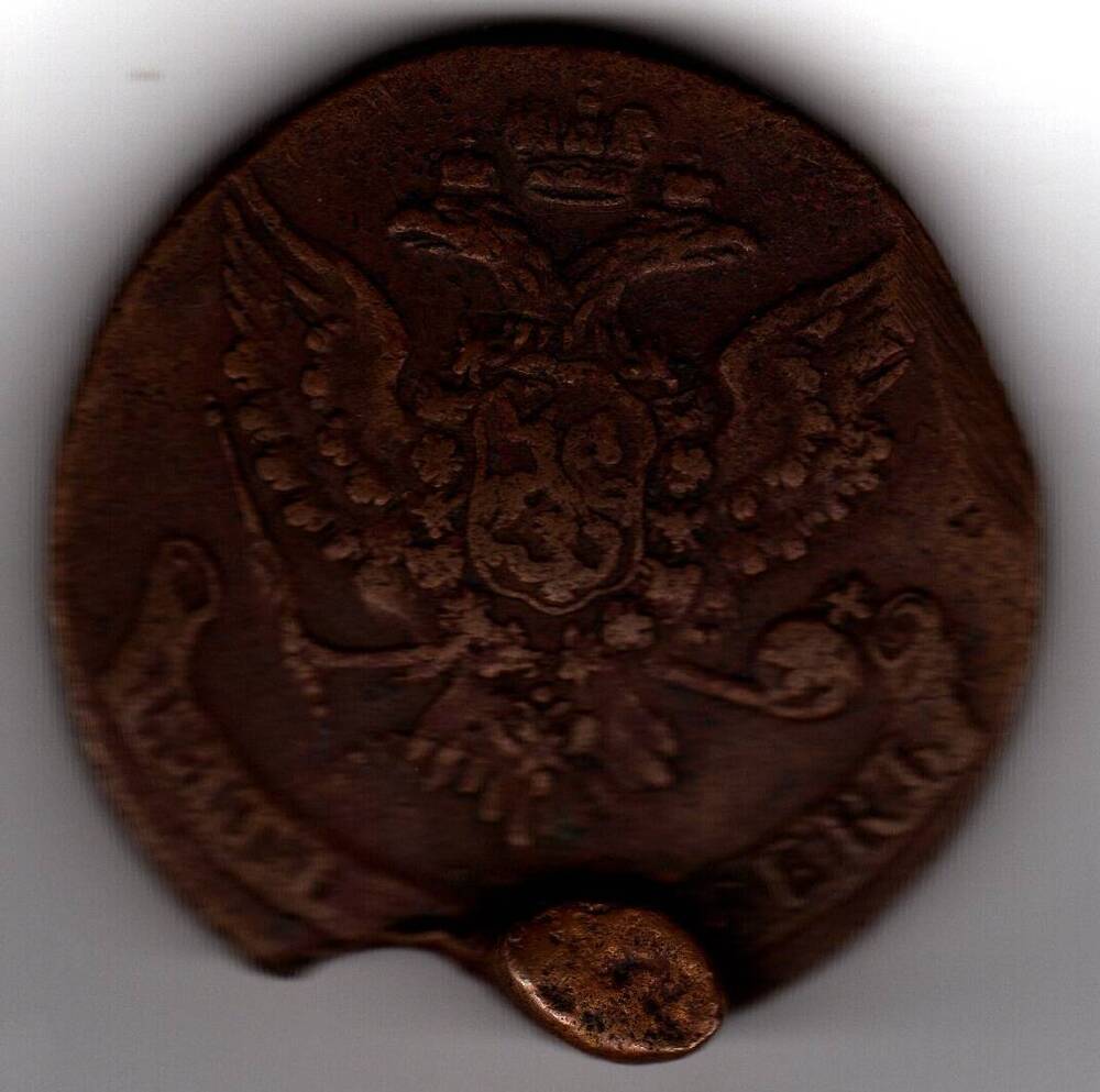 Монета русская 5 коп. 1760 года