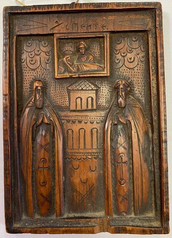 Икона «Преподобные Антоний и Феодосий Печерские»
