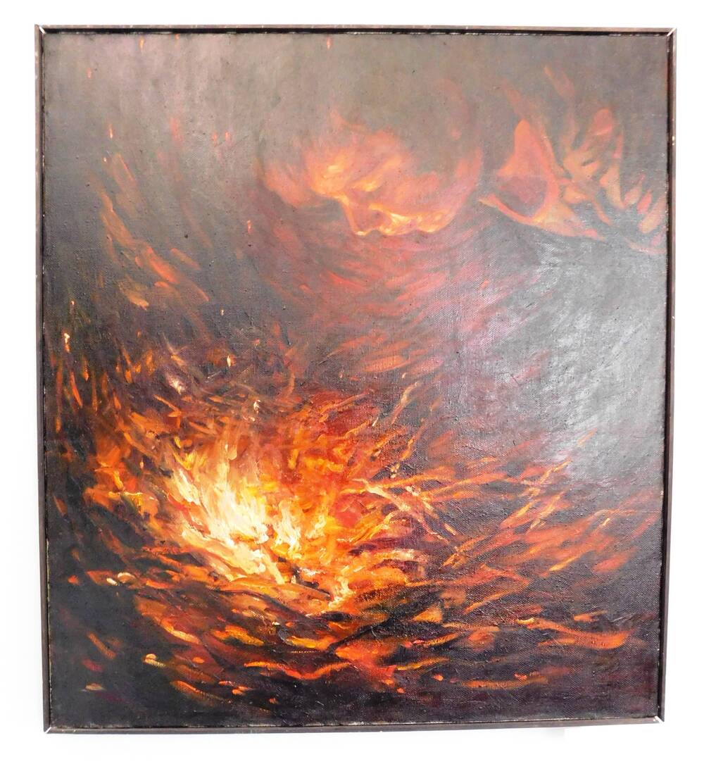 Картина Раздувающий огонь