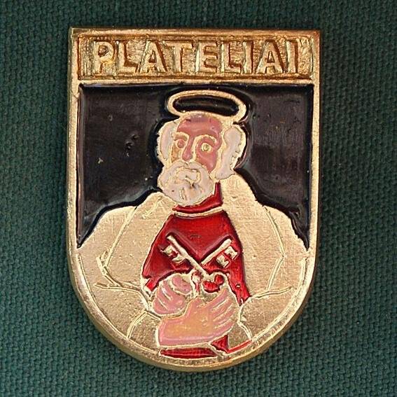 Значок. PLATELIAI, из коллекции значков с иностранными названиями