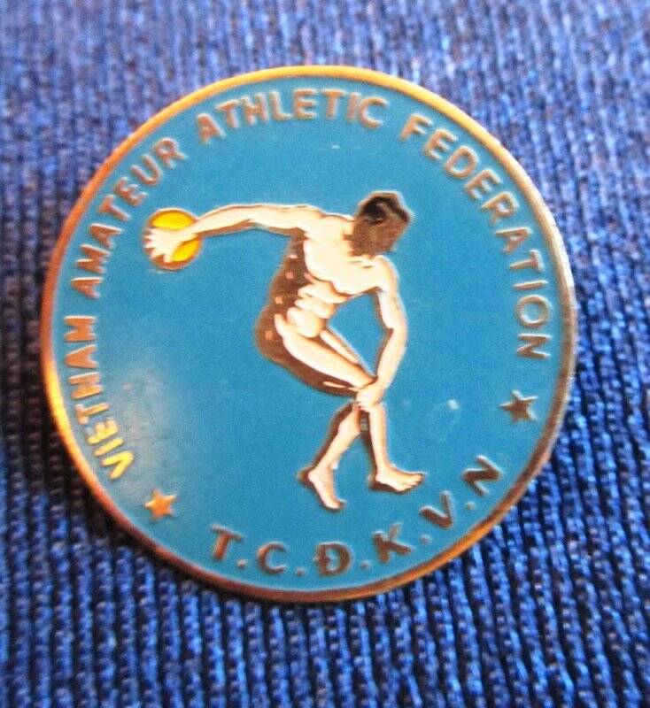 Значок. VIETNAM AMATEUR ATHLETIC FEDERATION. T.C.D.K.V.N.