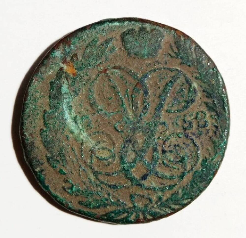монета, 2 копейки 1758 года