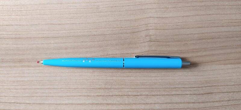 Ручка автоматическая шариковая с изображением символики Всероссийской переписи населения
