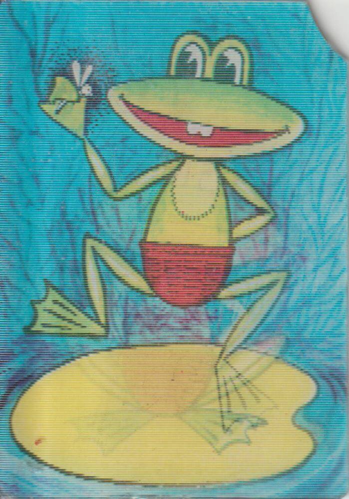 Вариокалендарь карманный на 1985 год. Мультфильм Отважный лягушонок
