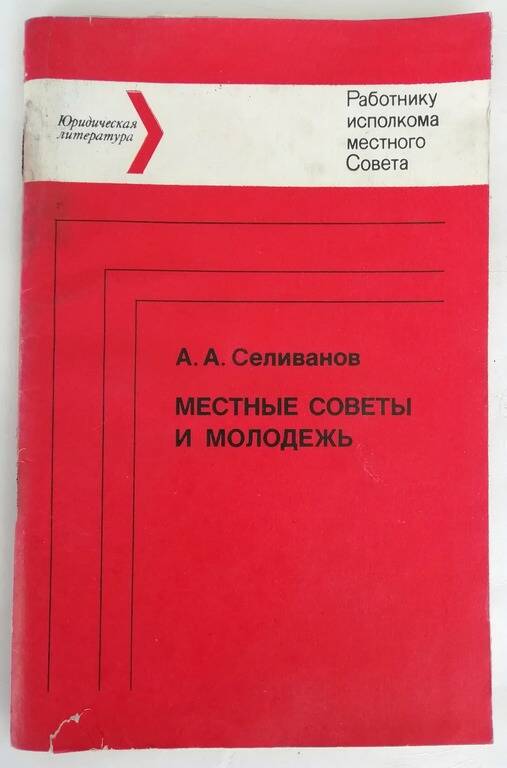 Книга «Местные советы и молодёжь: Работнику исполкома местного Совета»