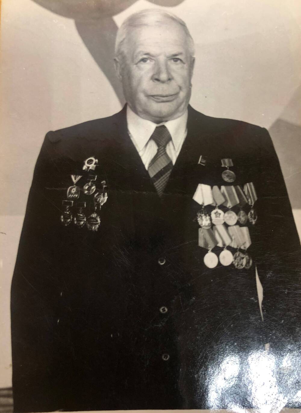 Фото Зудилов А.А. - ветеран ВОВ 1941-1945гг.( г. Барнаул,1991г.)