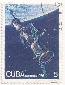 Марка почтовая «CUBA correos». Погашена