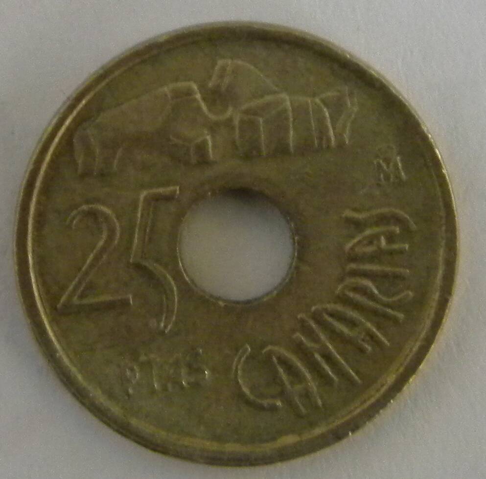 Монета 25 песет