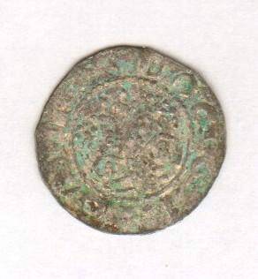 Монета, денарий, Фририя (Доккюм), Экберт II (1068-1090). Фририя. Из комплекта: Иностранные монеты.