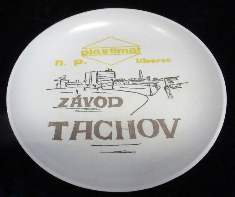 Тарелка сувенирная «ZÁVOD TACHOV» (Завод Тахов).