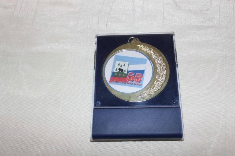 Медаль памятная. Бокситогорский район 55 лет
