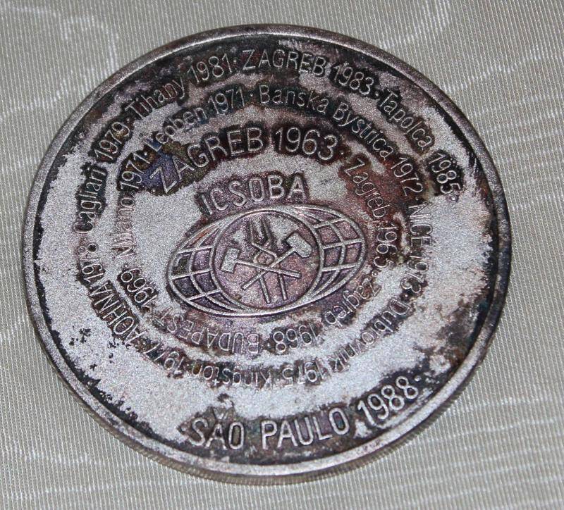 Медаль памятная. ICSOBA SAO PAULO