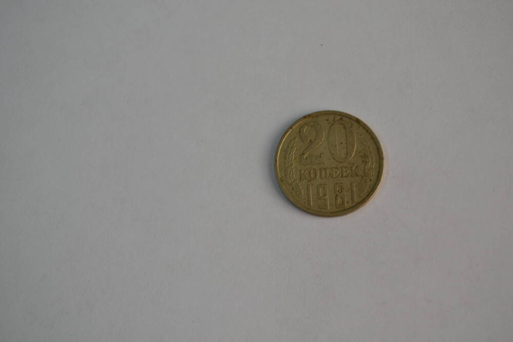 Монета СССР 1981 года 20 копеек
