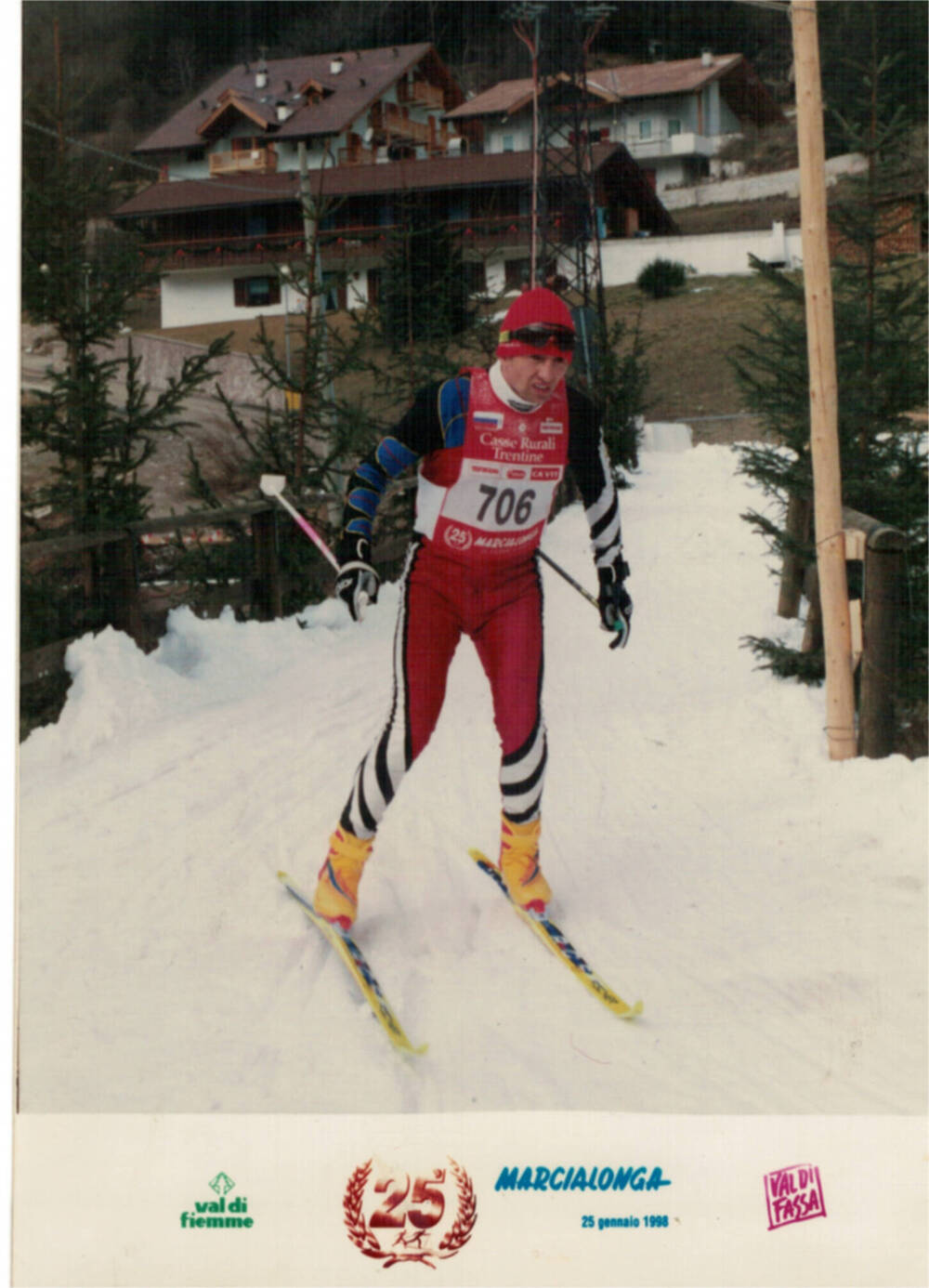 фото : Виктор Крутихин  на трассе марафона 90 км в Швейцарии 1998 г
