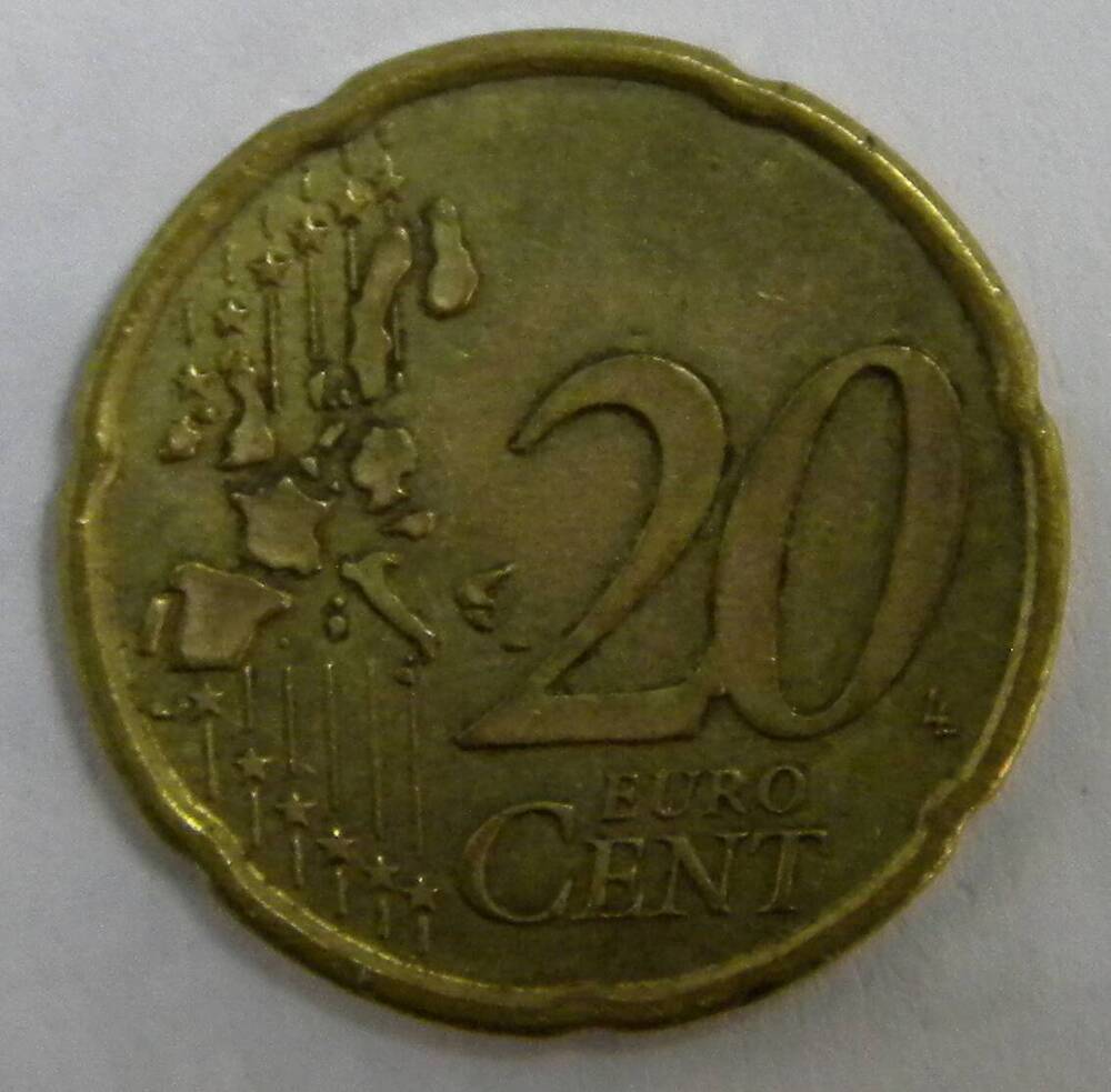 Монета 20 евро