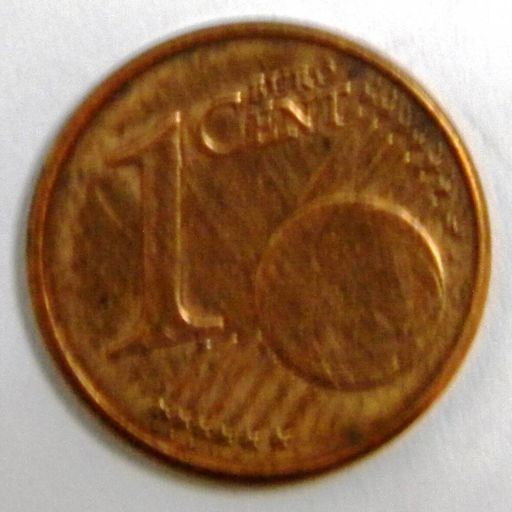 Монета 1 евро