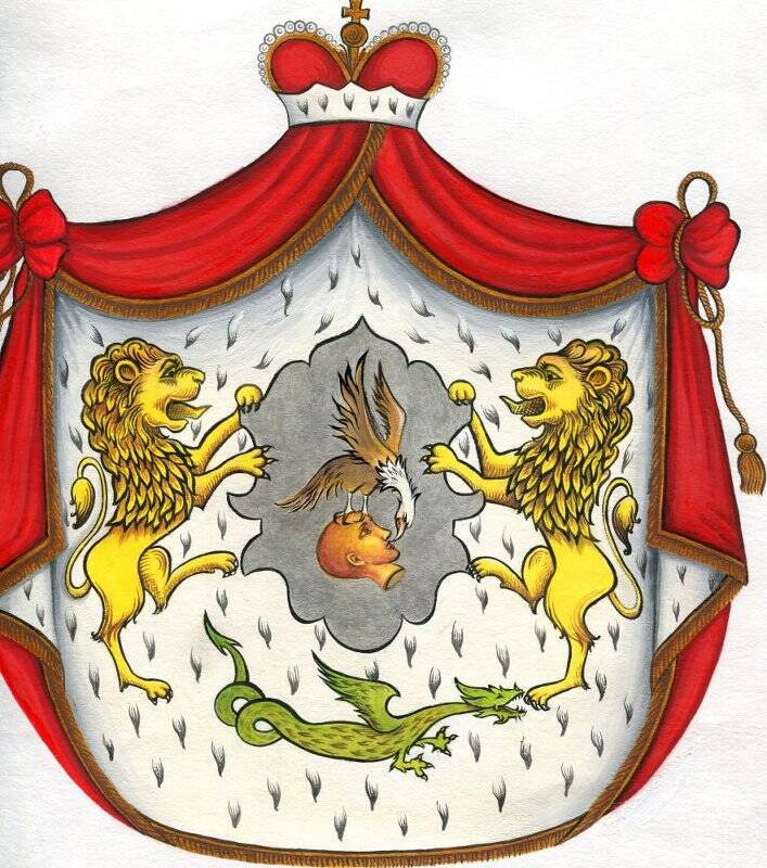 Рисунок герба рода князей Пожарских