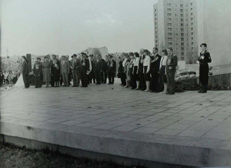 Празднование в Нижнекамске Дня Победы. 1985 г. Фотография