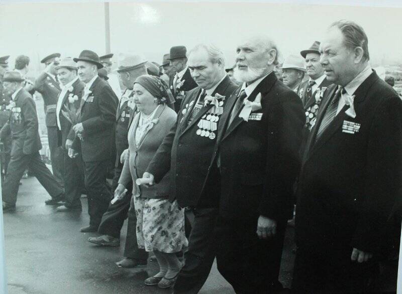 Празднование в Нижнекамске Дня Победы. 1985 г. Фотография