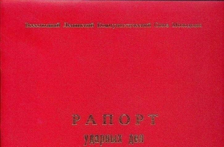 Трудовой рапорт Комсомольско-молодежного коллектива Надежда совхоза Сепычевский.