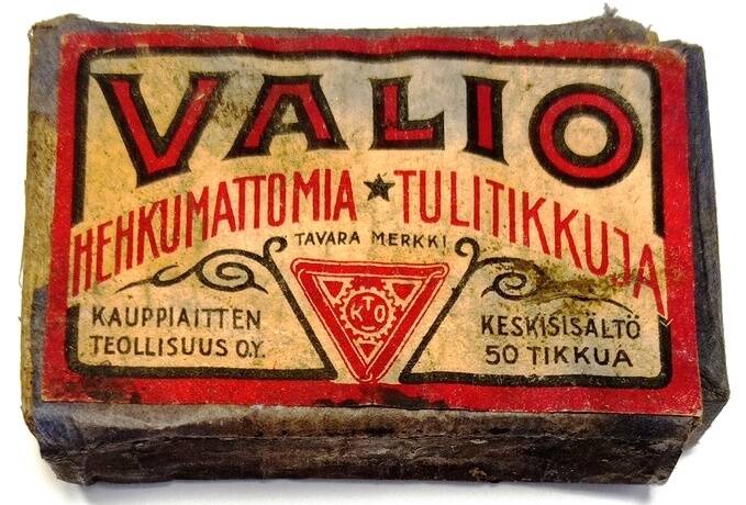 Коробок спичечный. «VALIO» (Валио). Республика Финляндия, 1920-1945 гг.