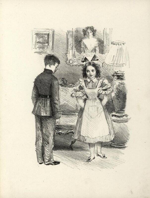 Никита и Лиля. Иллюстрация к «Детству Никиты» А.Н. Толстого.