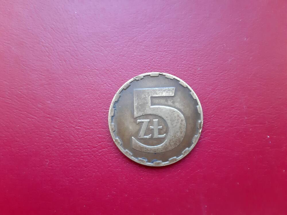 Монета 5 злотых (zlotych) 1982 года. Народная Республика Польша