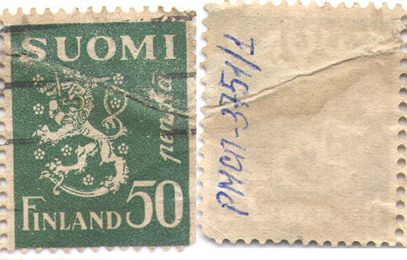 Марка почтовая гашеная. «Suomi Finland 50 pеnniä». Республика Финляндия, 1934 г.