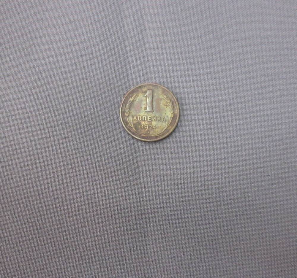 Монета 1 копейка 1924 год