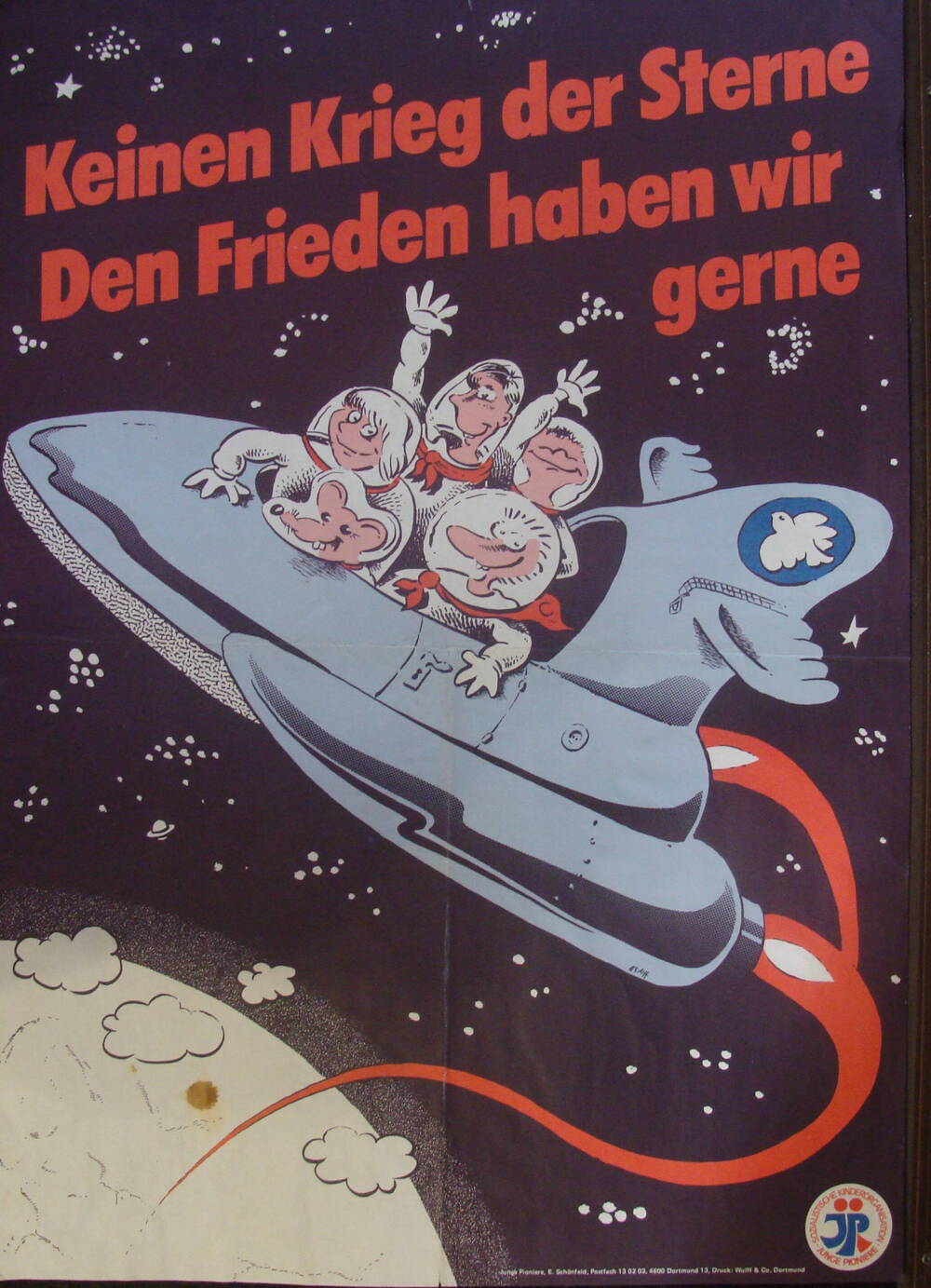 Плакат «Keinen Krieg der Sterne Den Frieden haben wir gerne»