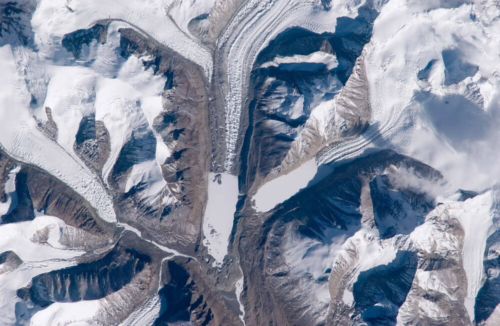 Фотография Ледник Лэшар на границе Непала, Индии, Китая. Автор С.К. Крикалев
