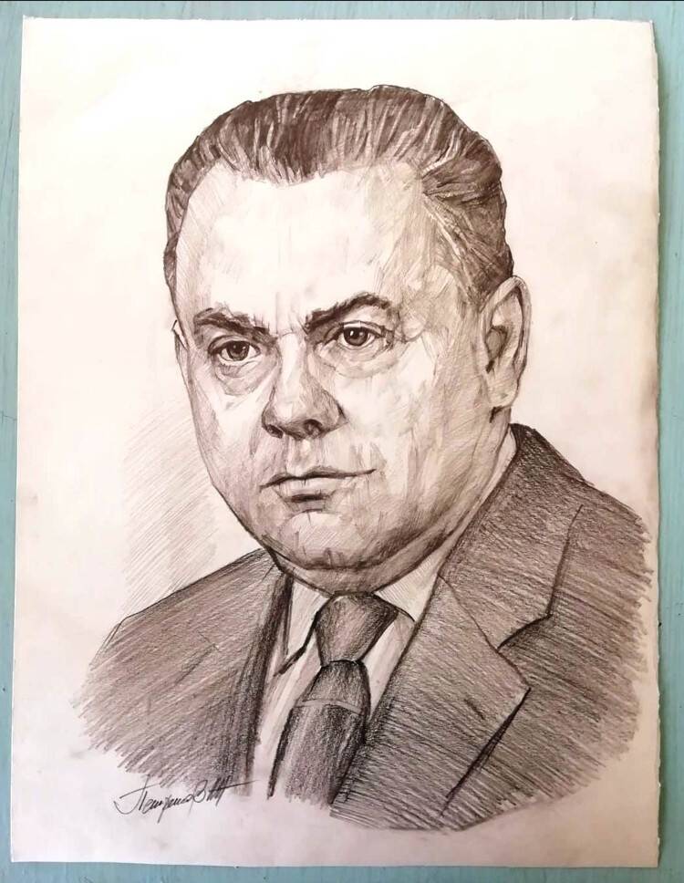 Портрет Йозефа Киффеля (1909-1988), курсанта немецкой группы Кушнаренковской объединённой партийной школы Коммунистического Интернационала в 1941-1943