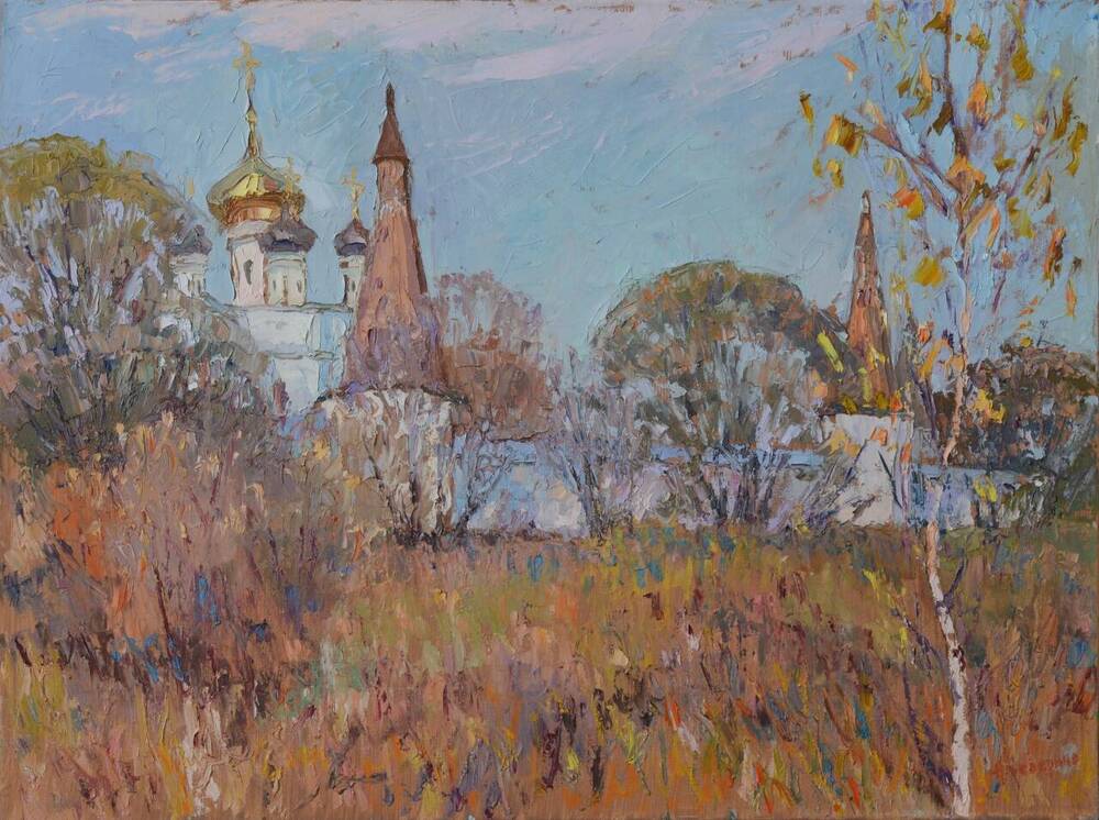 Картина «Иосифо-Волоцкий монастырь. Осенний день» Н. Северина