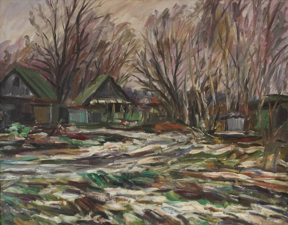 Картина «Первый снег» А.М. Назаренко