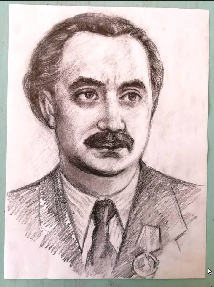 Портрет Георгия Димитрова (1882-1949), Генерального секретаря Исполнительного Комитета Коммунистического Интернационала. После войны Председатель Сове