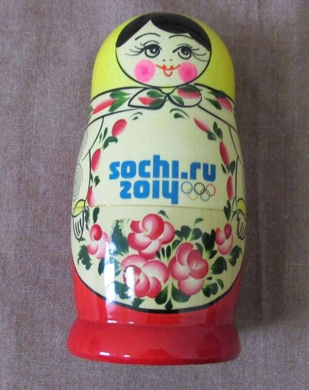 Матрешка «SOCHI.  ru 2014».