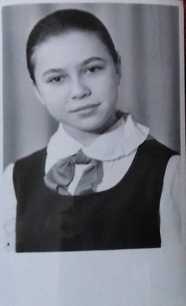 Фотография. Ячменёва Е. 1960 г. (ученица ДМШ №1)