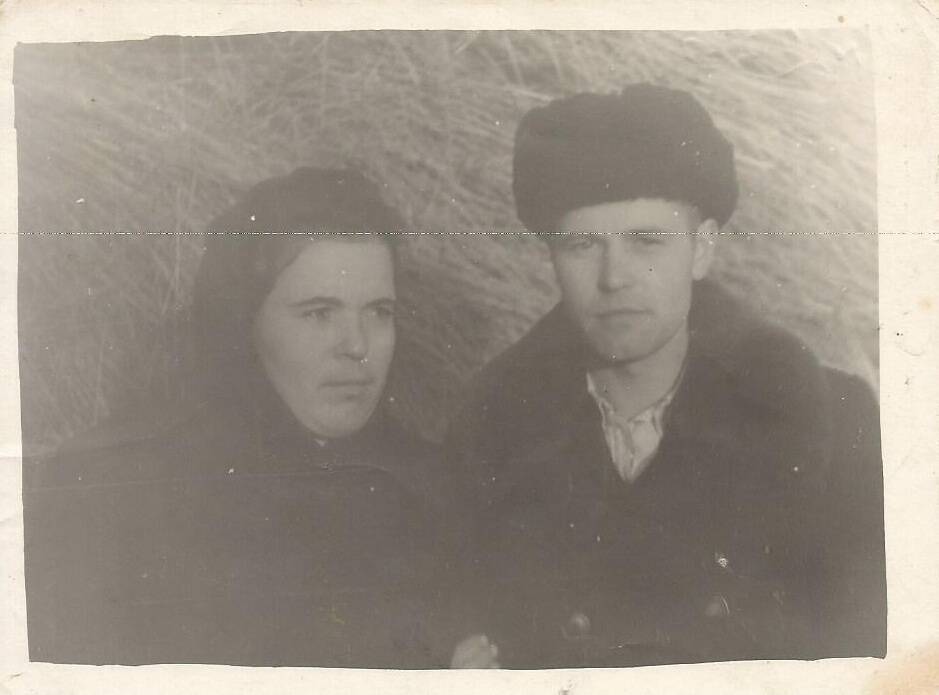 Первоцелинники Южаниновы: Анатолий Гаврилович и  Александра Дмитриевна, 1955 год.