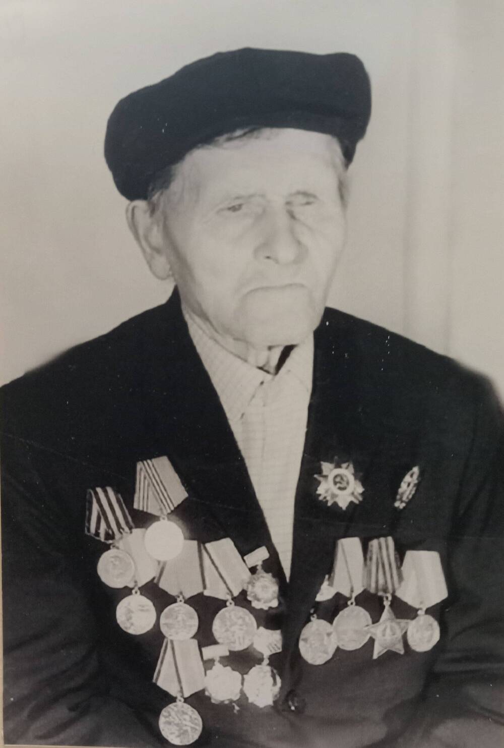 Фото. Брага И.Я.,  ветеран Великой Отечественной войны, кавалер ордена Славы третьей степени.