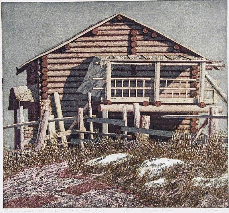 Дом на скале. Из серии Весна на Лычном острове