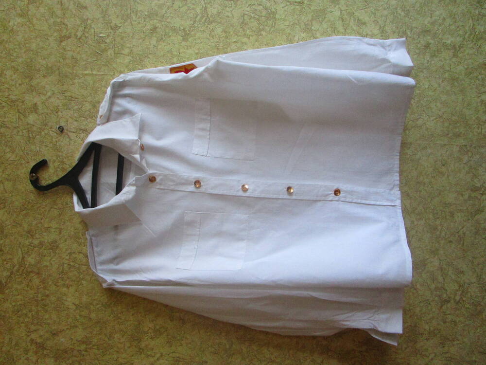 Рубашка пионерская, парадная, с длинным рукавом
