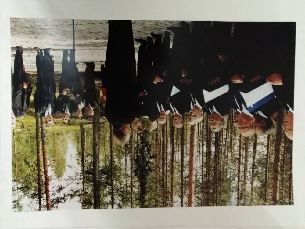 Фото (оригинал) Хор ветеранов Финляндии исполняет гимн своей страны из Коллекции фото Церемония открытия памятника погибшим в годы Зимней войны 1939-1940 гг Крест Скорби, автор С. Майстерман.