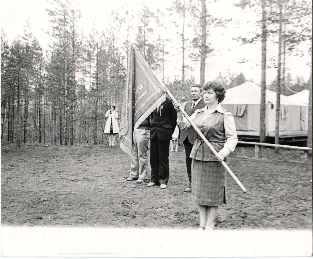 Фото. Палаточный детский лагерь, 1976 г.