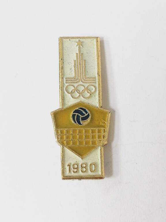 Значок нагрудный  Олимпиада 1980